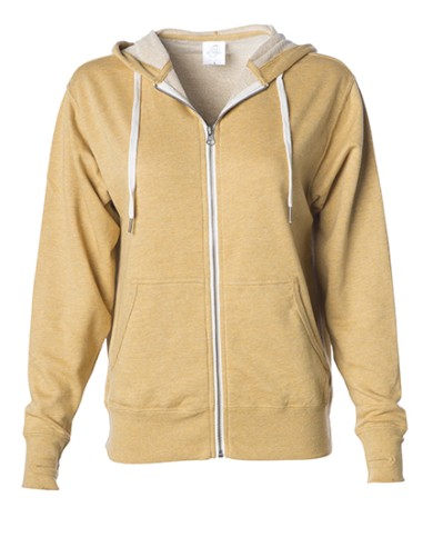 IND-PRM90HTZ-Unisex Midweight French Terry Zip Hood