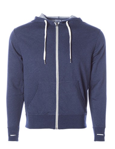 IND-PRM90HTZ-Unisex Midweight French Terry Zip Hood