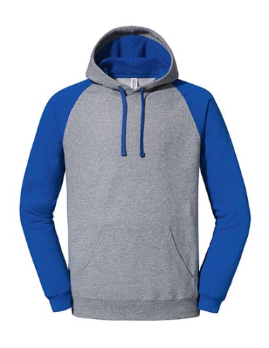 JER-0S96CR0-Nublend® Colour-Block Raglan Hooded Sweatshirt