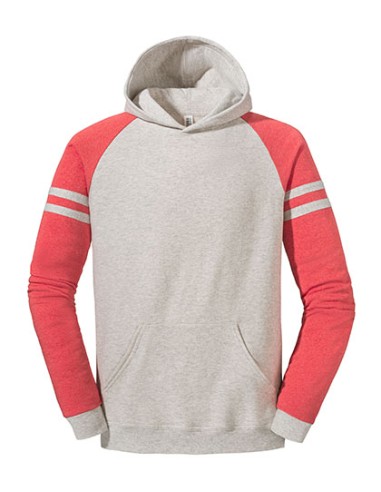 JER-0S97CR0-Nublend® Varsity Colour-Block Hooded Sweatshirt