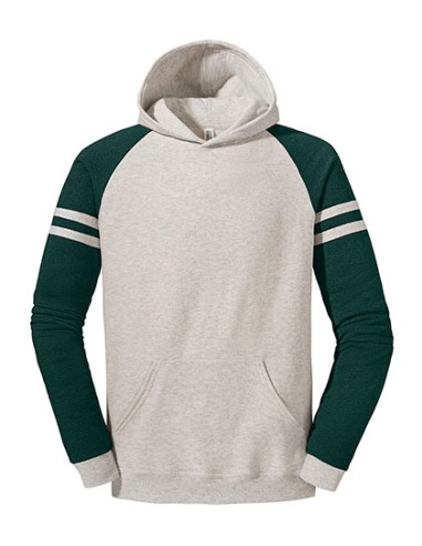 JER-0S97CR0-Nublend® Varsity Colour-Block Hooded Sweatshirt