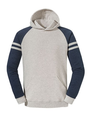 JER-0S97CR0-Nublend® Varsity Colour-Block Hooded Sweatshirt
