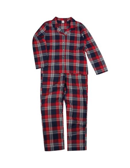 S-SK074-Womens Tartan Lounge Set