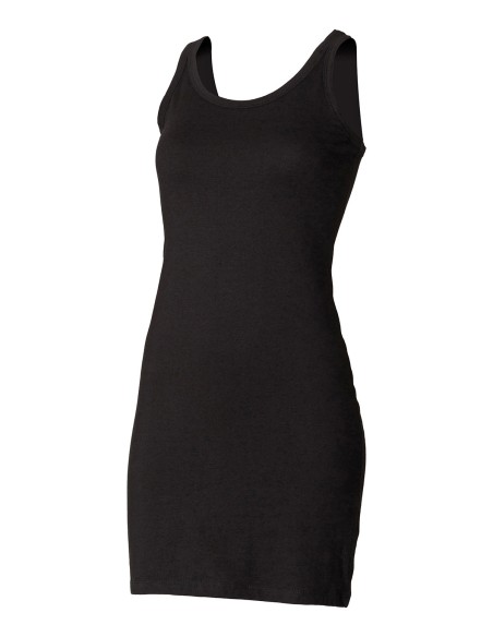 S-SK104-Womens Stretch Vest Dress