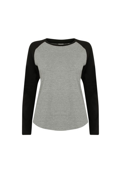S-SK271-T-shirt de baseball à manches longues pour femme