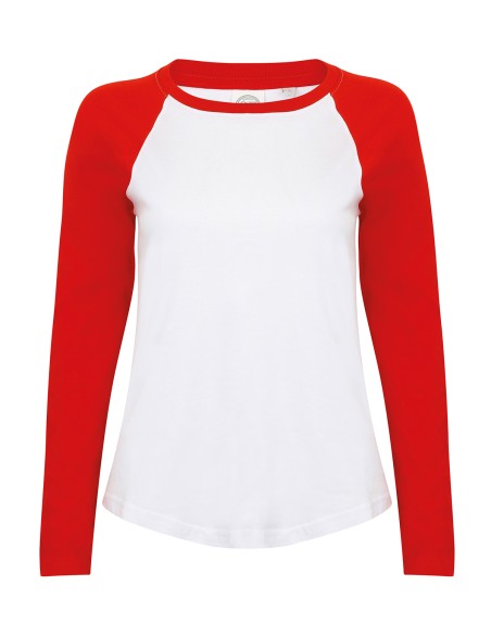 S-SK271-T-shirt de baseball à manches longues pour femme