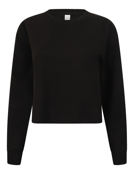 S-SK515-Womens Cropped Slounge Sweat