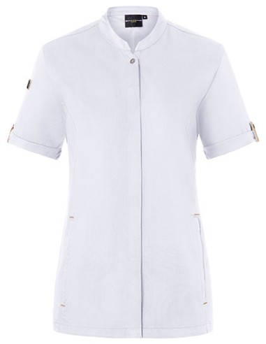 KAL-JF27-Ladies Chefs Jacket Green-Generation Short Sleeve
