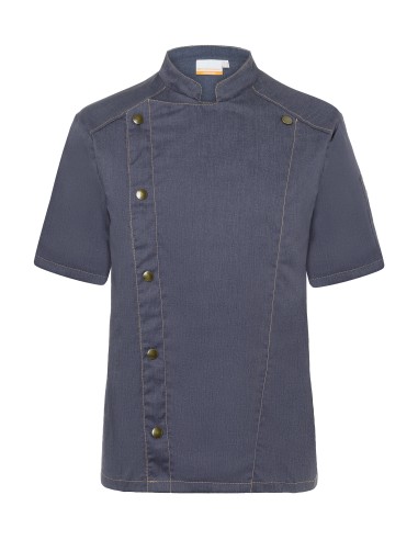 KAL-JM32-Short-Sleeved Chefs Jacket Jeans Style