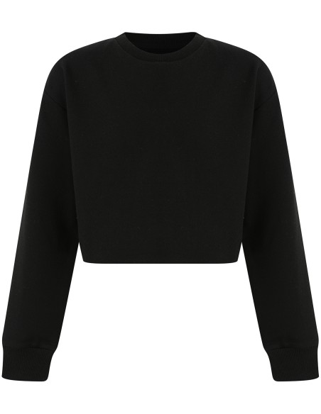 S-SM515-Kids Cropped Slounge Sweat