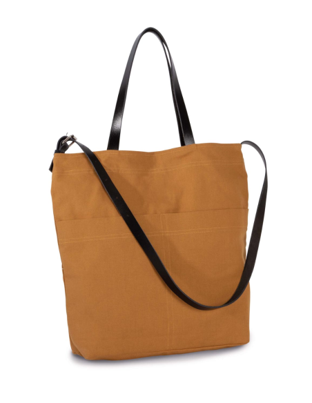 KIM-KI0287-HANDBAG WITH LEATHER SHOULDER STRAP