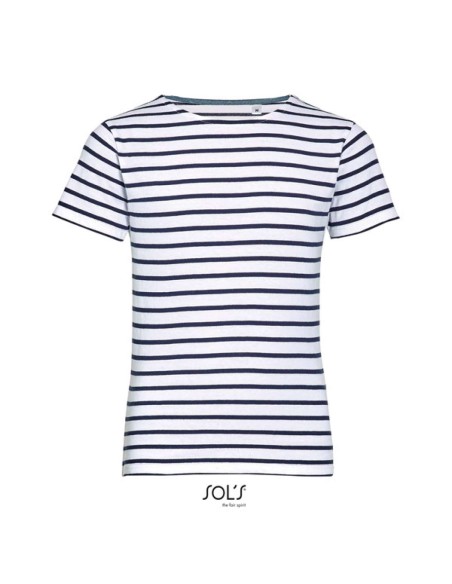 S-SO01400-SOL'S MILES KIDS' - ROUND NECK STRIPED T-SHIRT