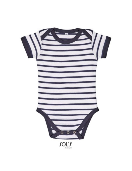 S-SO01401-SOL'S MILES BABY - STRIPED BODYSUIT