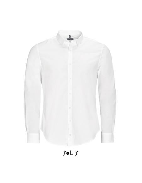 S-SO01426-SOL'S BLAKE MEN - LONG SLEEVE STRETCH SHIRT