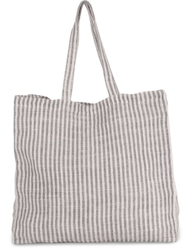 KIM-KI0236-JUCO STRIPED SHOPPER BAG