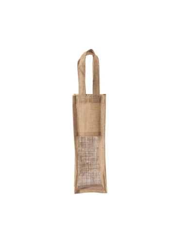 KIM-KI0267-JUTE BOTTLE BAG
