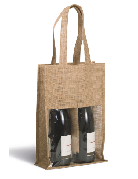 KIM-KI0268-JUTE BOTTLE BAG