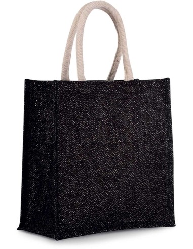 KIM-KI0274-JUTE CANVAS TOTE - LARGE