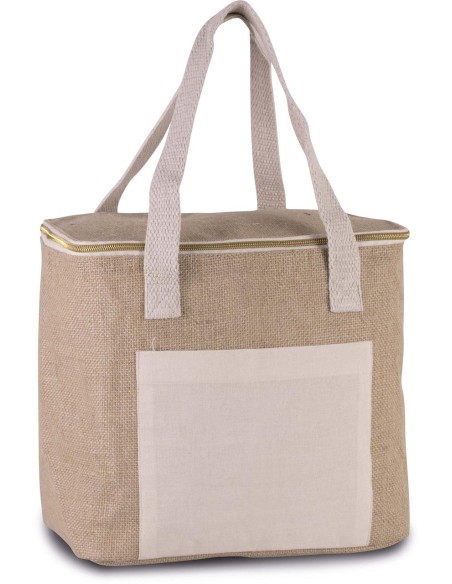 KIM-KI0353-JUTE COOL BAG - MEDIUM SIZE