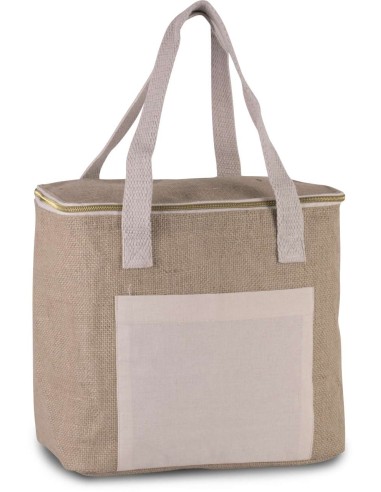 KIM-KI0353-JUTE COOL BAG - MEDIUM SIZE