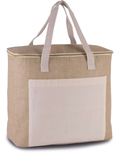 KIM-KI0354-JUTE COOL BAG - LARGE SIZE
