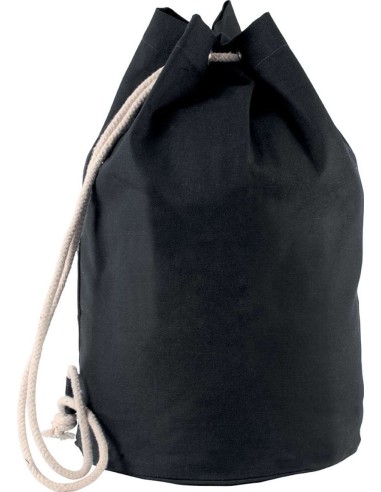 KIM-KI0629-COTTON SAILOR-STYLE BAG WITH DRAWSTRING