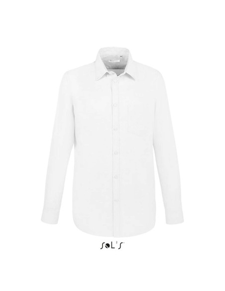 S-SO02920-SOL'S BOSTON FIT - LONG SLEEVE OXFORD MEN'S SHIRT