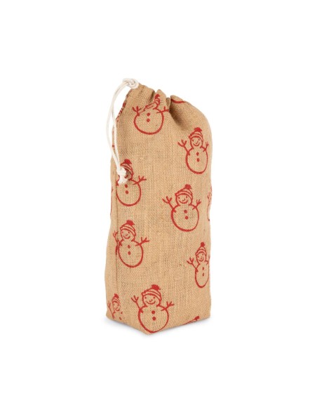 KIM-KI0726-BOTTLE CARRIER WITH CHRISTMAS PATTERNS