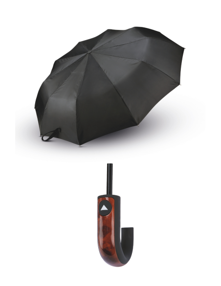KIM-KI2013-CLASSIC J HANDLE FOLDABLE UMBRELLA