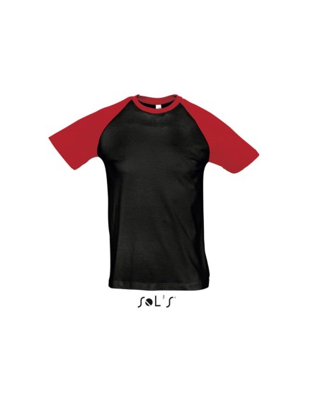 S-SO11190-SOL'S FUNKY - MEN'S 2-COLOUR RAGLAN SLEEVES T-SHIRT