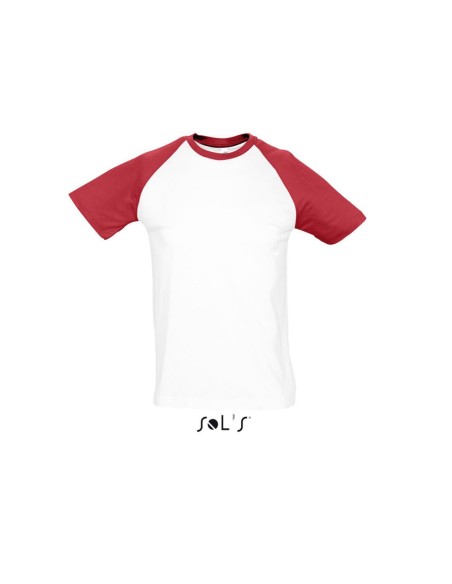 S-SO11190-SOL'S FUNKY - MEN'S 2-COLOUR RAGLAN SLEEVES T-SHIRT