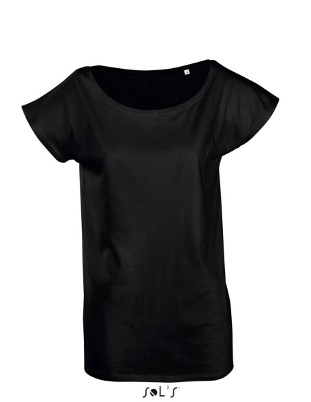 S-SO11398-SOL'S MARYLIN - WOMEN’S SHORT SLEEVE LONG KIMONO T-SHIRT