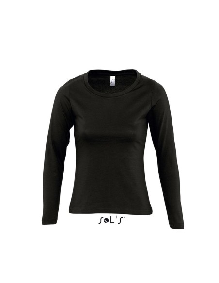 S-SO11425-SOL'S MAJESTIC - WOMEN'S ROUND COLLAR LONG SLEEVE T-SHIRT