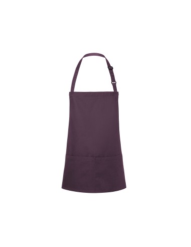 KAL-BLS6-Short Bib Apron Basic With Buckle And Pocket