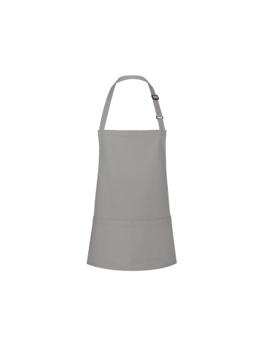 KAL-BLS6-Short Bib Apron Basic With Buckle And Pocket