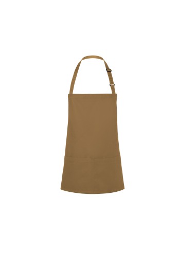 KAL-BLS6-Short Bib Apron Basic With Buckle And Pocket