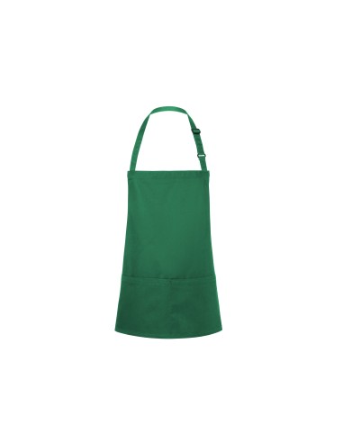 KAL-BLS6-Short Bib Apron Basic With Buckle And Pocket