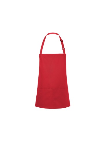 KAL-BLS6-Short Bib Apron Basic With Buckle And Pocket