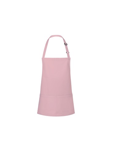 KAL-BLS6-Short Bib Apron Basic With Buckle And Pocket