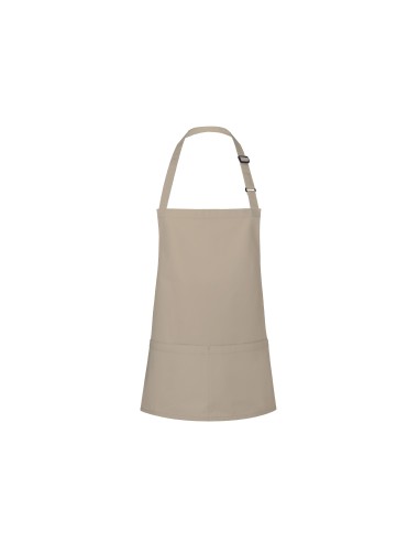 KAL-BLS6-Short Bib Apron Basic With Buckle And Pocket