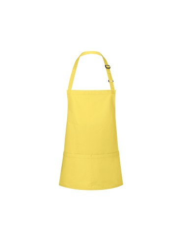 KAL-BLS6-Short Bib Apron Basic With Buckle And Pocket