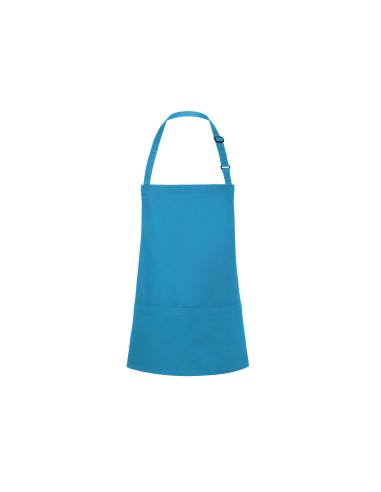 KAL-BLS6-Short Bib Apron Basic With Buckle And Pocket