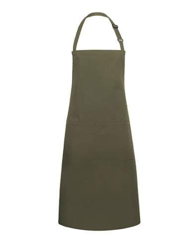KAL-BLS9-Oversized Bib Apron Basic with Buckle and Pocket