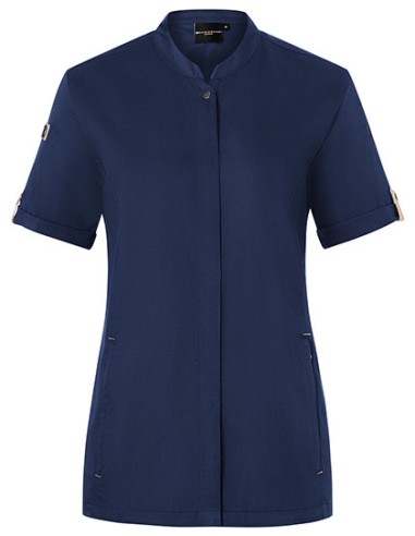 KAL-JF27-Ladies Chefs Jacket Green-Generation Short Sleeve