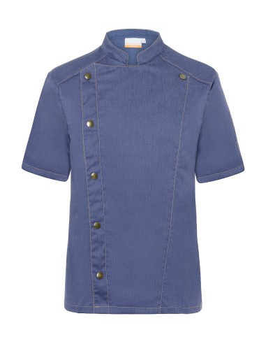 KAL-JM32-Short-Sleeved Chefs Jacket Jeans Style