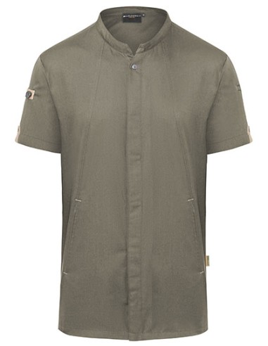 KAL-JM36-Short Sleeve Chef Jacket Green-Generation