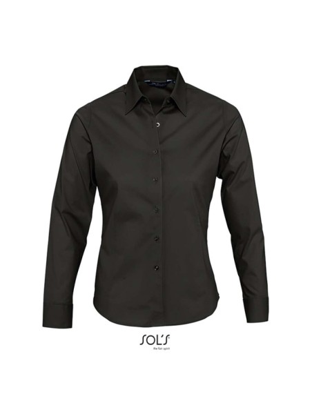 S-SO17015-SOL'S EDEN - LONG SLEEVE STRETCH WOMEN'S SHIRT