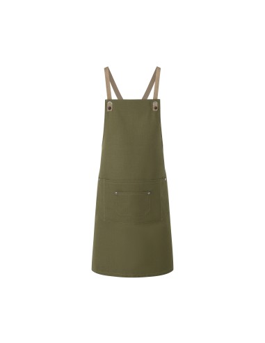 KAL-LS39-Bib Apron Urban-Nature With Cross Straps And Big Pocket