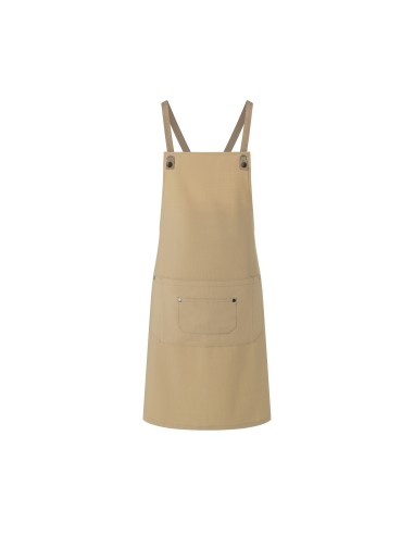KAL-LS39-Bib Apron Urban-Nature With Cross Straps And Big Pocket