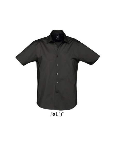 S-SO17030-SOL'S BROADWAY - SHORT SLEEVE STRETCH MEN'S SHIRT